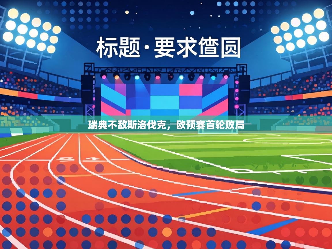 瑞典不敌斯洛伐克，欧预赛首轮败局  第1张